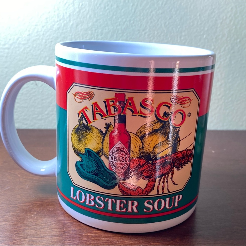 Tabasco Lobster Soup Ceramic Mug / Soup Cup 16oz